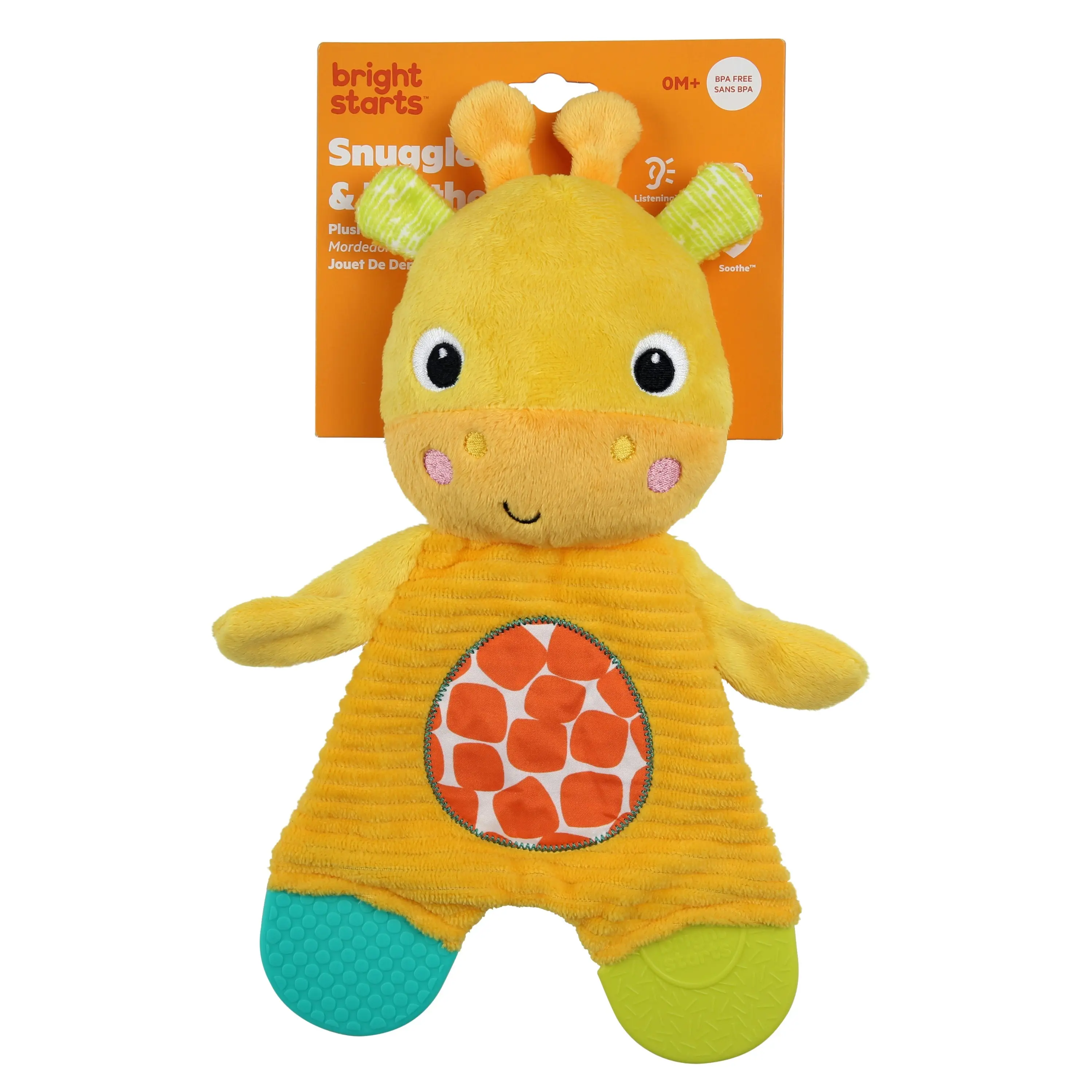 Bright Starts Snuggle and Teethe Plush Teether - Giraffe