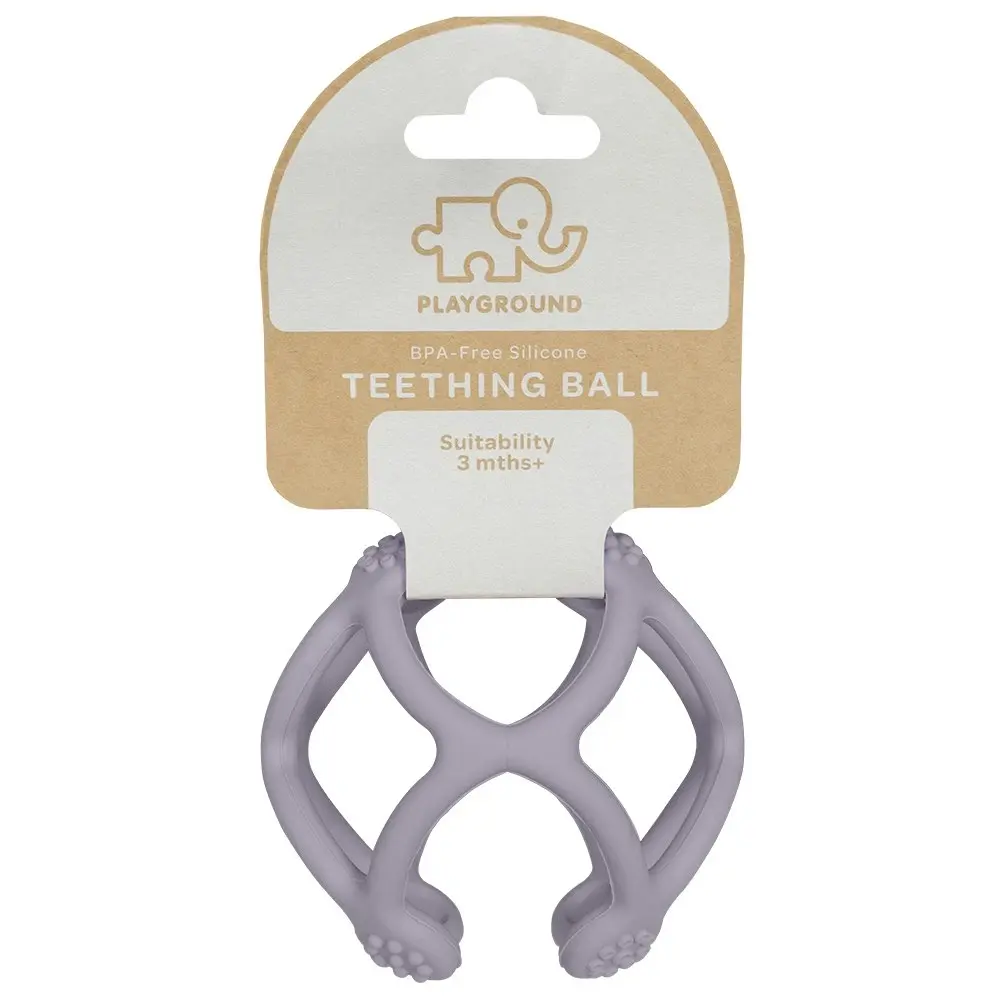 Playground Silicone Teething Ball - Lilac