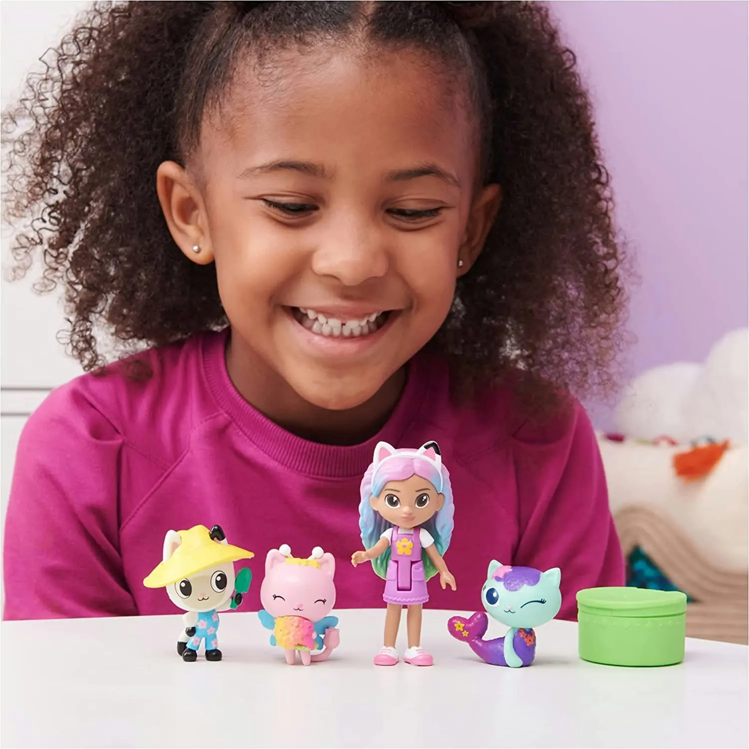 Gabby's Dollhouse: Gabby and Friends Figure Set with Rainbow Doll