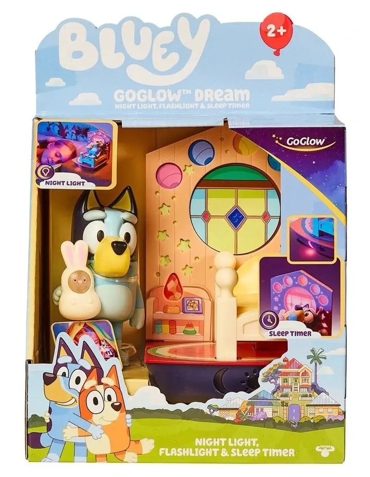 GoGlow Dream Bluey Scene - Kids Bedside Sleep Trainer - Torch - and Sleep Timer