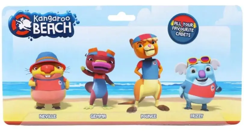 Kangaroo Beach Figures - 4 Pack