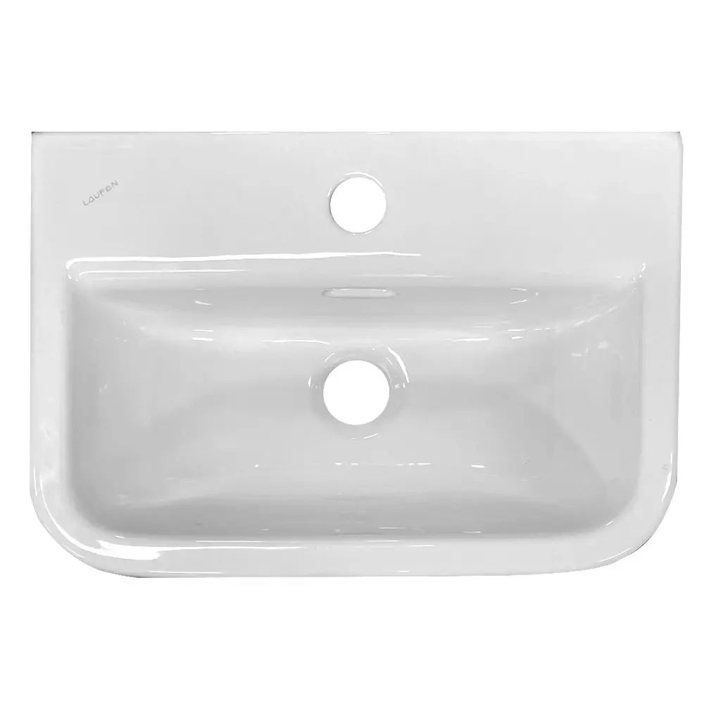 Laufen Form Bathroom/Vanity Ceramic Countertop/Wall Mounted Basin White 815674