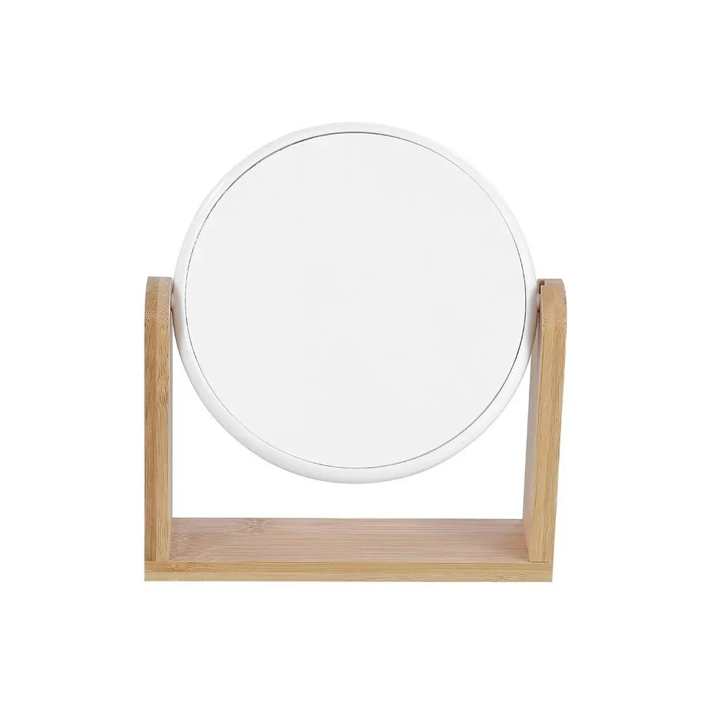 Boxsweden Bano 20cm Double Side Cosmetic Mirror w/ Bamboo Stand Bath Vanity BR