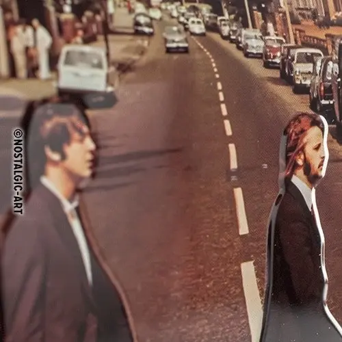 Nostalgic Art 20x30cm Medium Metal Wall Hanging Sign Beatles Abbey Road Decor