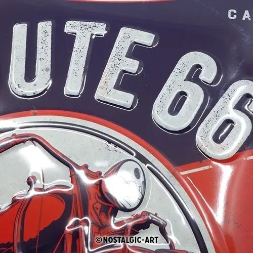 Nostalgic Art Route 66 Motor Oil 20x30cm Medium Metal Tin Sign Garage Wall Decor