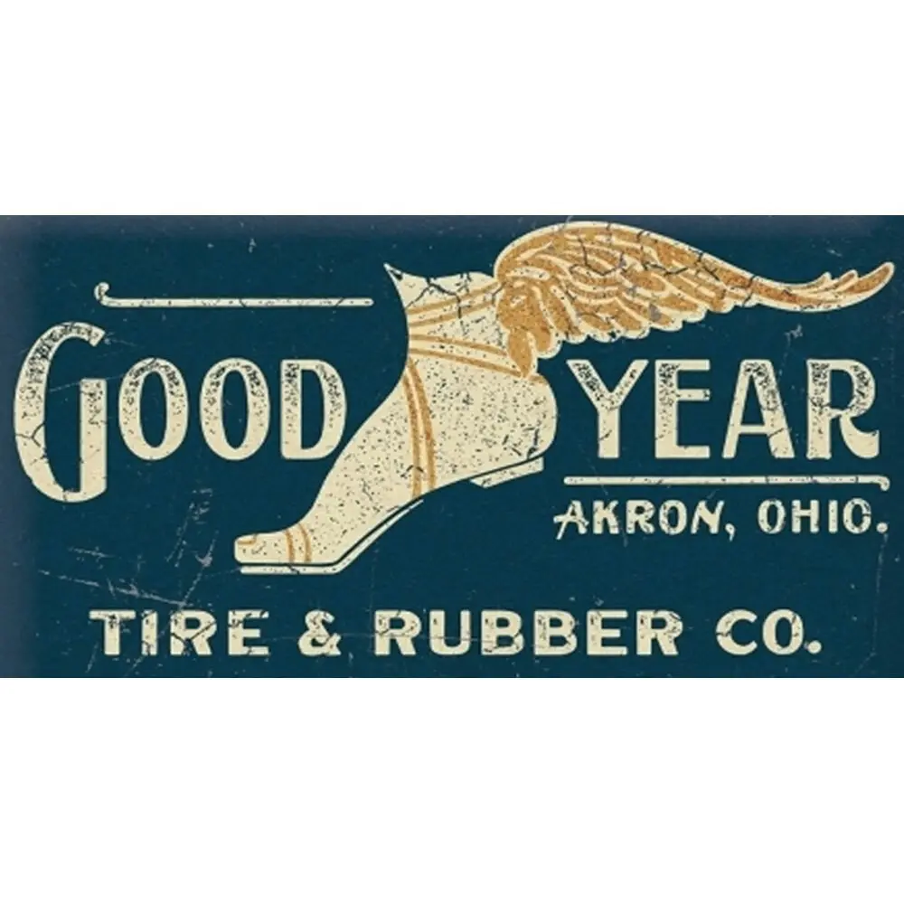 Nostalgic-Art 20x30cm Sign Goodyear Wing Foot Long Medium Home/Office Decor