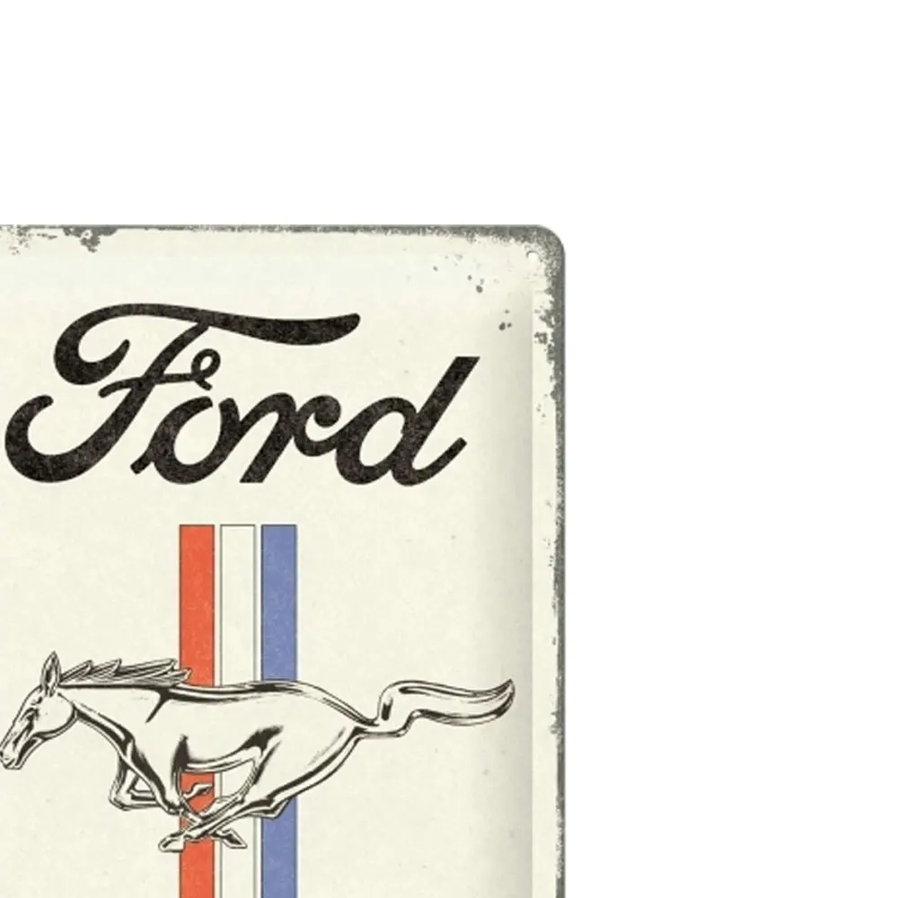 Nostalgic-Art 20x30cm Sign Ford Mustang Horse & Stripes Medium Home/Office Decor