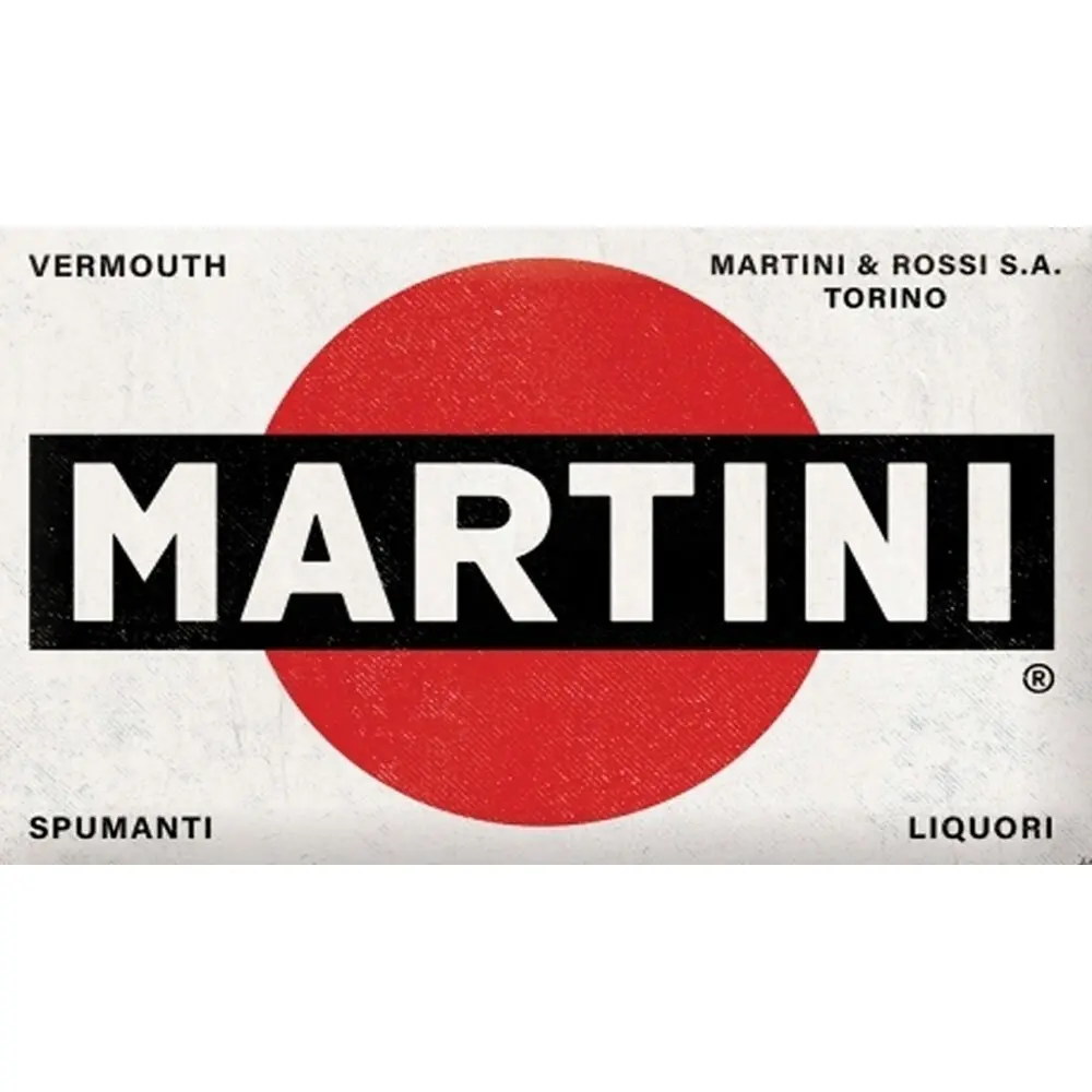 Nostalgic-Art 20x30cm Metal Sign Martini Logo Medium Home/Office Decor White