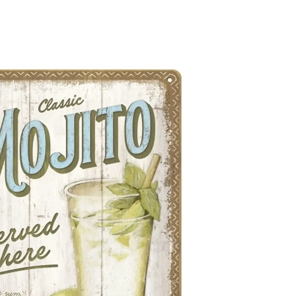 Nostalgic-Art 20x30cm Metal Sign Mojito Served Here Medium Home/Office Decor