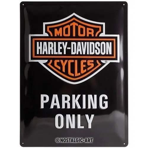 Nostalgic Art Harley-Davidson Parking Only 30x40cm Large Metal Sign Wall Decor