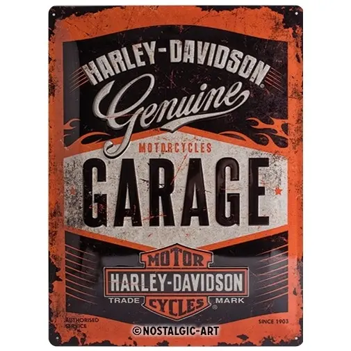 Nostalgic Art Harley-Davidson Garage 30x40cm Large Tin Sign Home/Pub Wall Decor