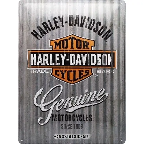 Nostalgic Art Harley Metal Wall 30x40cm Large Tin Sign Home Wall Hanging Decor