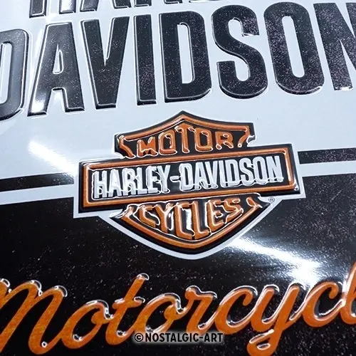 Nostalgic Art Harley-Davidson Motorcycles 30x40cm Large Sign Wall Hanging Decor