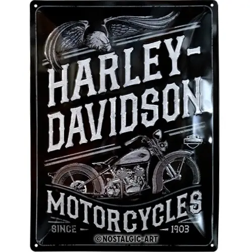 Nostalgic Art Harley-Davidson Motorcycles Eagle 30x40cm Large Sign Wall Decor