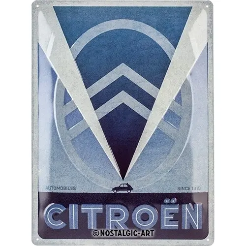 Nostalgic Art Citroën Since 1919 30x40cm Large Metal Tin Sign Home Wall Decor