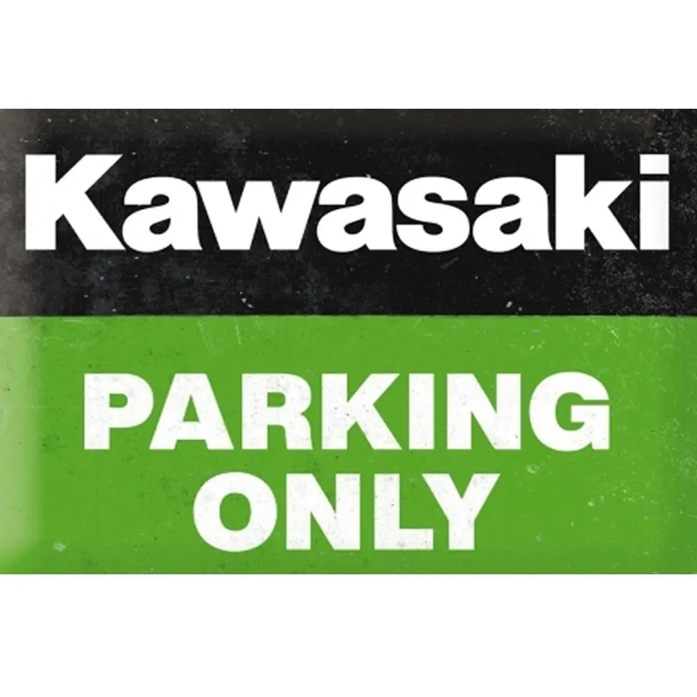 Nostalgic-Art 30x40cm Metal Sign Kawasaki Parking Only Large Home/Office Decor