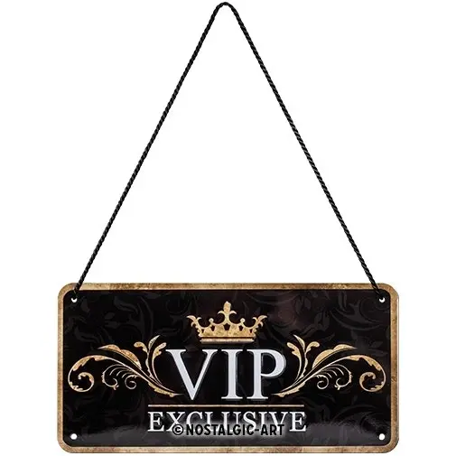 Nostalgic Art Metal 10x20cm Wall Hanging Sign VIP Exclusive Home/Office Decor