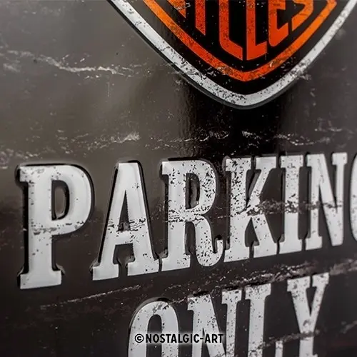 Nostalgic Art 15x20cm Small Wall Hanging Metal Sign Harley Davidson Parking Only