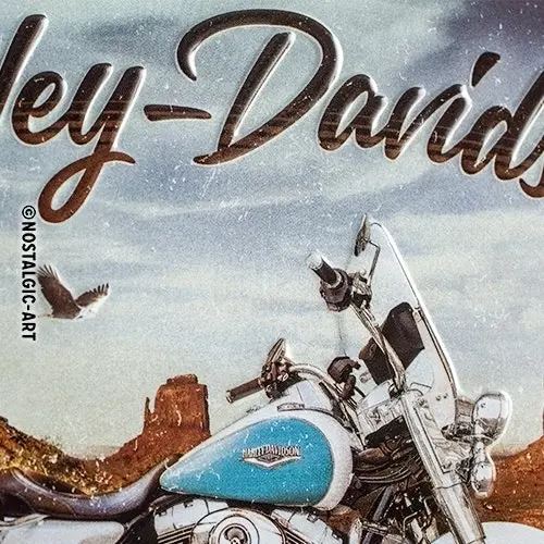 Nostalgic Art 15x20cm Small Wall Sign Harley-Davidson Route 66 Road King Classic