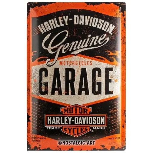 Nostalgic Art Harley Garage 40x60cm XL Metal Tin Sign Home Wall Hanging Decor