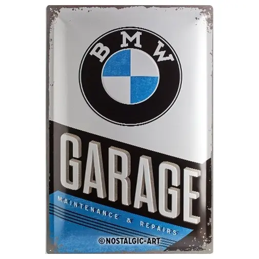 Nostalgic Art BMW Garage 40x60cm XL Metal Sign Home/Office Wall Hanging Decor