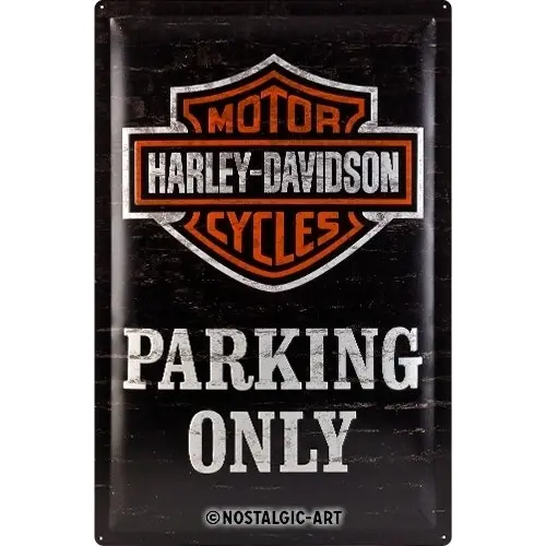 Nostalgic Art Harley-Davidson Parking Only 40x60cm XL Metal Sign Home Wall Decor