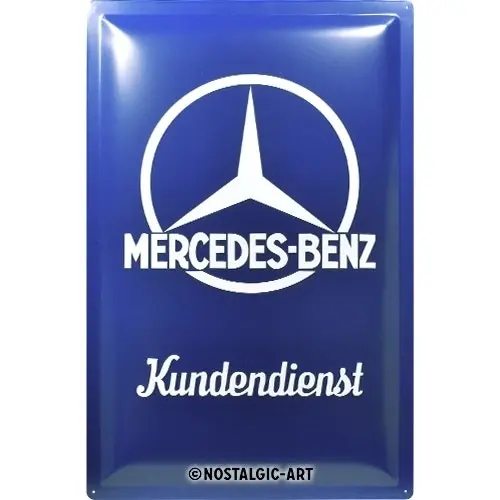 Nostalgic Art Mercedes-Benz Customer Service 40x60cm XL Metal Sign Wall Decor