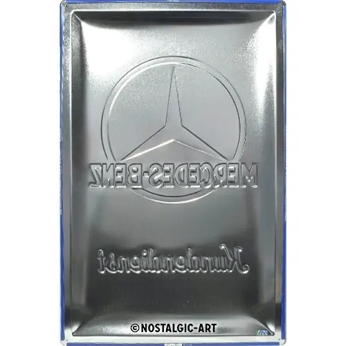 Nostalgic Art Mercedes-Benz Customer Service 40x60cm XL Metal Sign Wall Decor