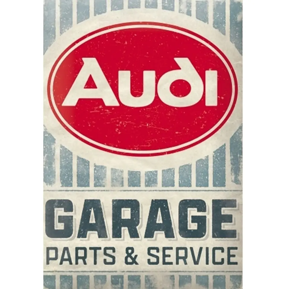 Nostalgic-Art 15x20cm Metal Sign Audi Garage Small Home/Office/Cafe Decoration