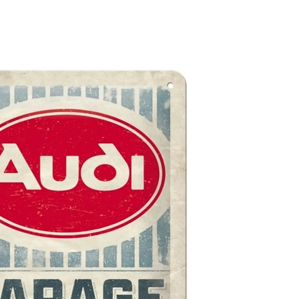 Nostalgic-Art 15x20cm Metal Sign Audi Garage Small Home/Office/Cafe Decoration