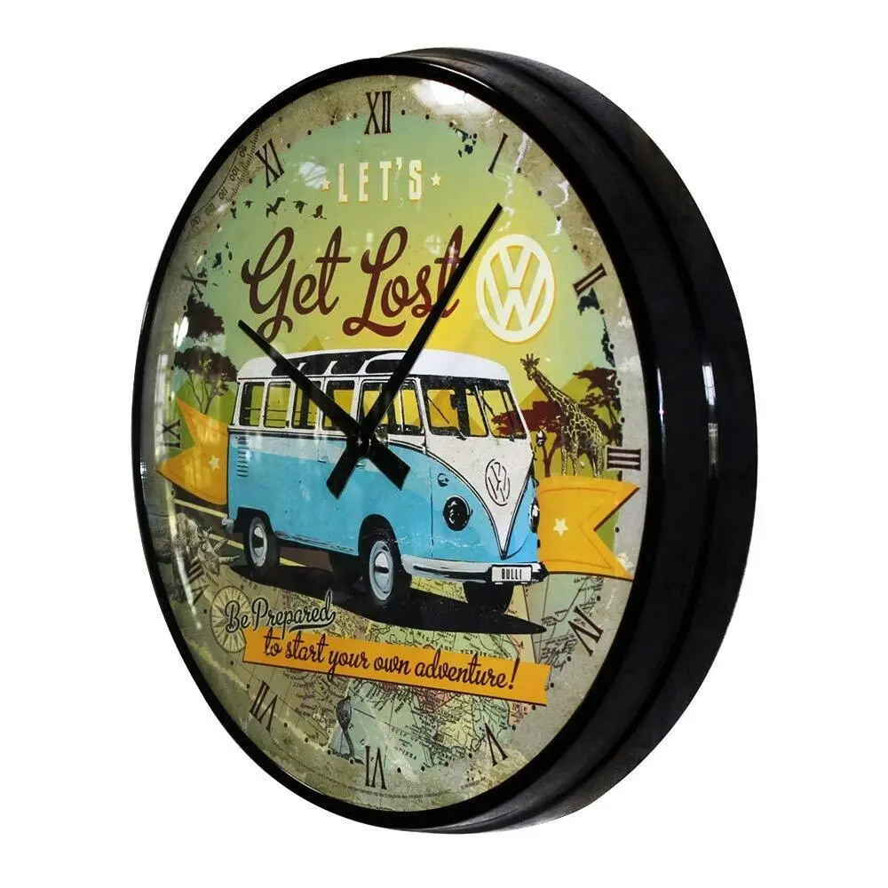 Nostalgic Art 30cm VW Get Lost Quartz Battery Operated Round Home Wall Clock