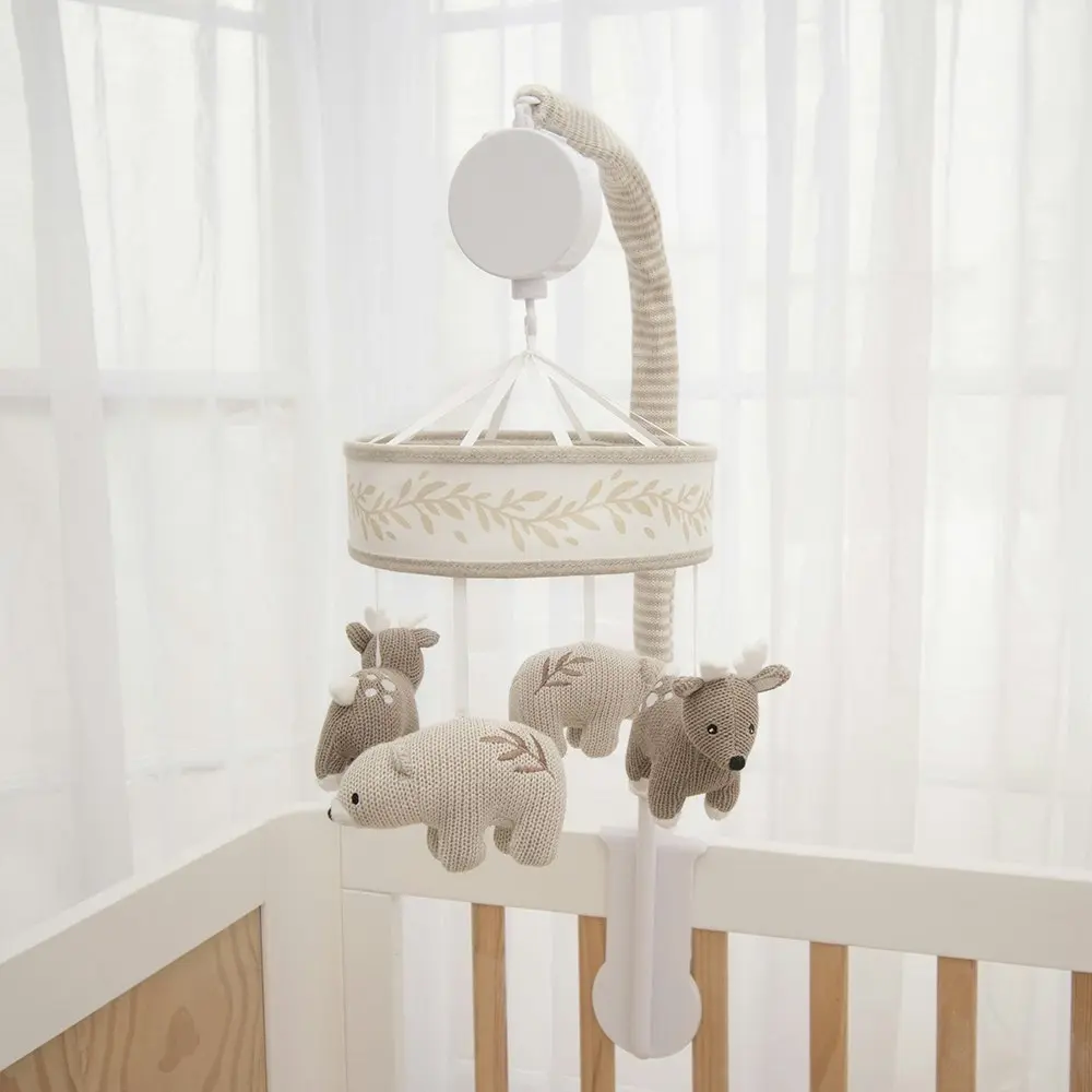 Lolli Living Musical Newborn/Baby Cot/Crib Hanging Mobile Set Bosco Bear 72x32cm