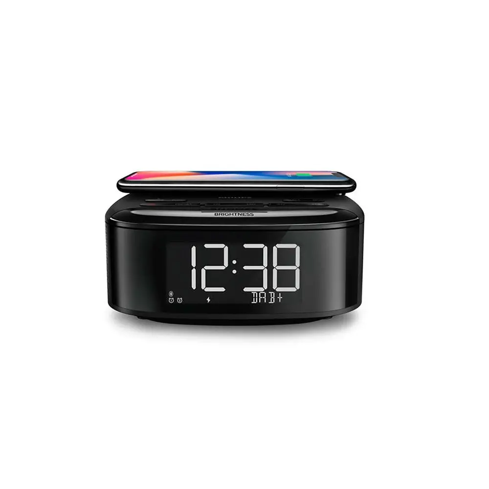 Philips TAR7705 FM DAB+ Alarm Clock Radio/Bluetooth Speaker/Wireless Qi Charger