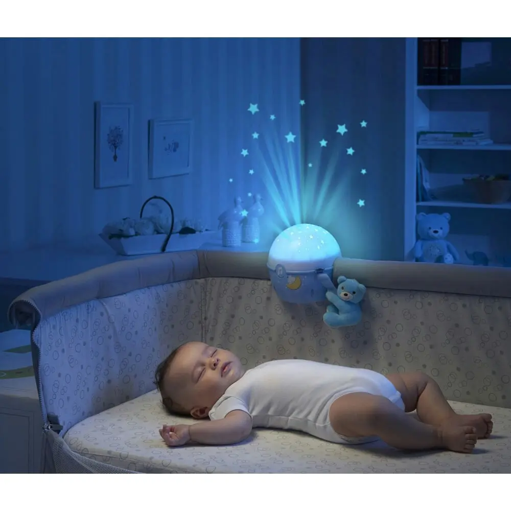 Chicco Next 2 Stars Baby Musical Lamp Cot/Crib Night Light Projector 0m+ Blue