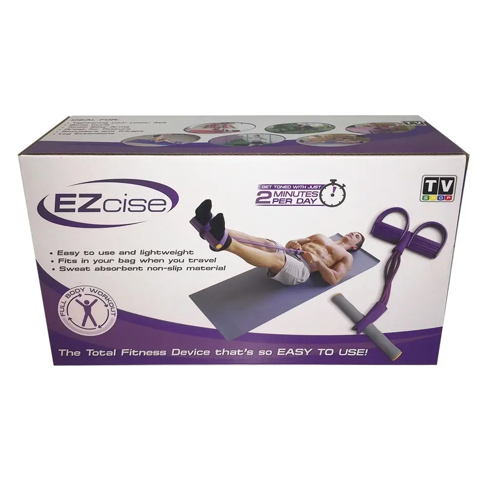 TV Shop Ezcise Fitness/Gym/Workout Abdomen/Back/Arm Resistance Pull Device/Band