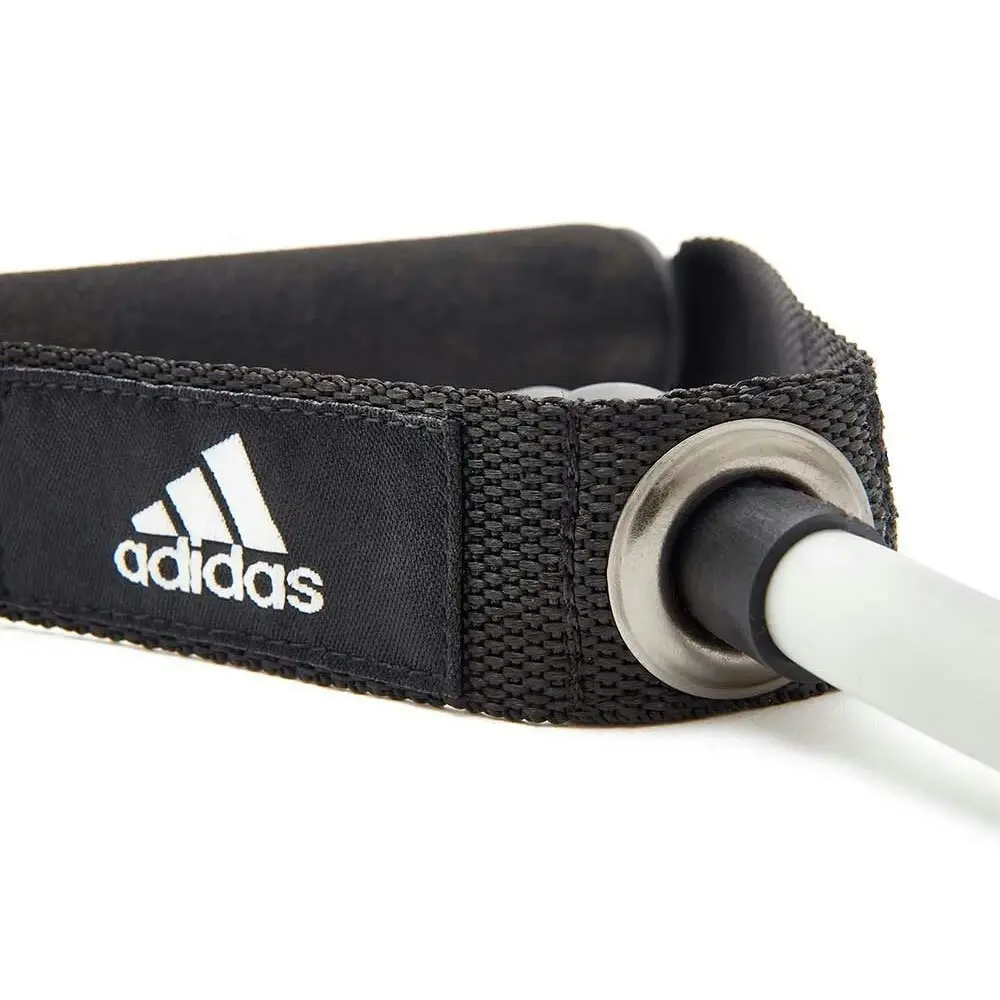 Adidas Rubber 140cm Resistance Tube Strength/Exercise Training Level 2 Black/WHT