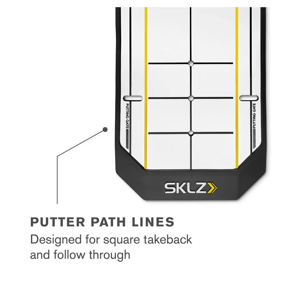 SKLZ 12in Portable True Line Golf Alignment Training Practice Putting Tool