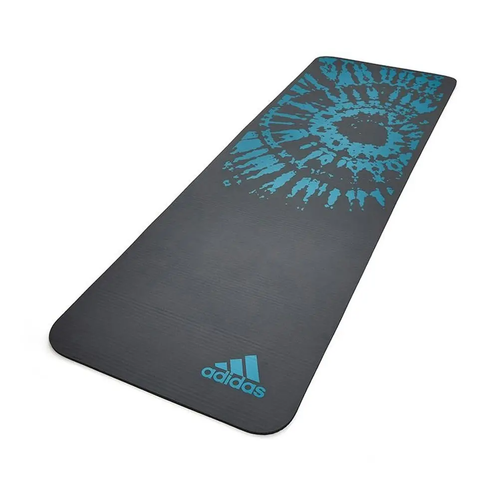 Adidas 10mm Tie-Dye Fitness Yoga Mat Home Exercise/Workout/Training Gym Blue