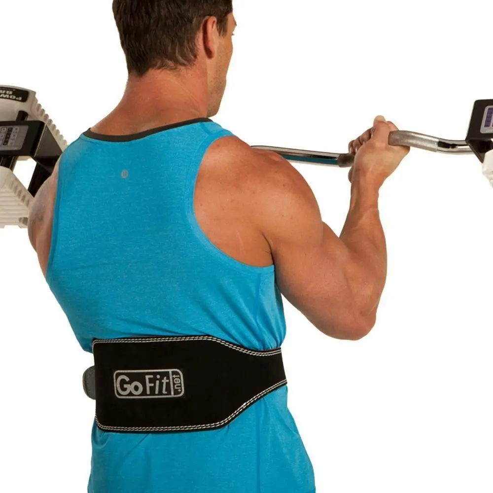 Gofit 106cm Premium Fitness/Workout Weight Lifting/Body Building Power Belt L