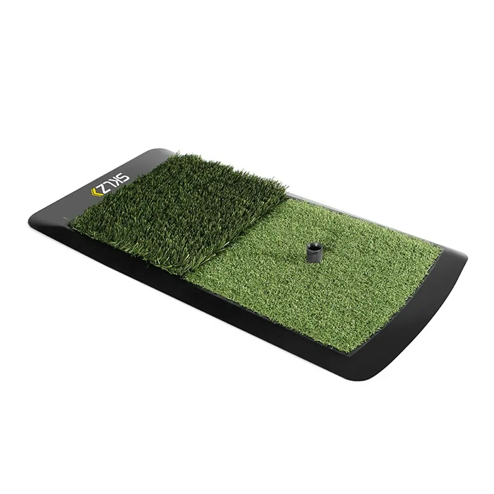 SKLZ 23.5in Golf Training Indoor/Outdoor Portable Grass Launch Pad/Tee Mat Set