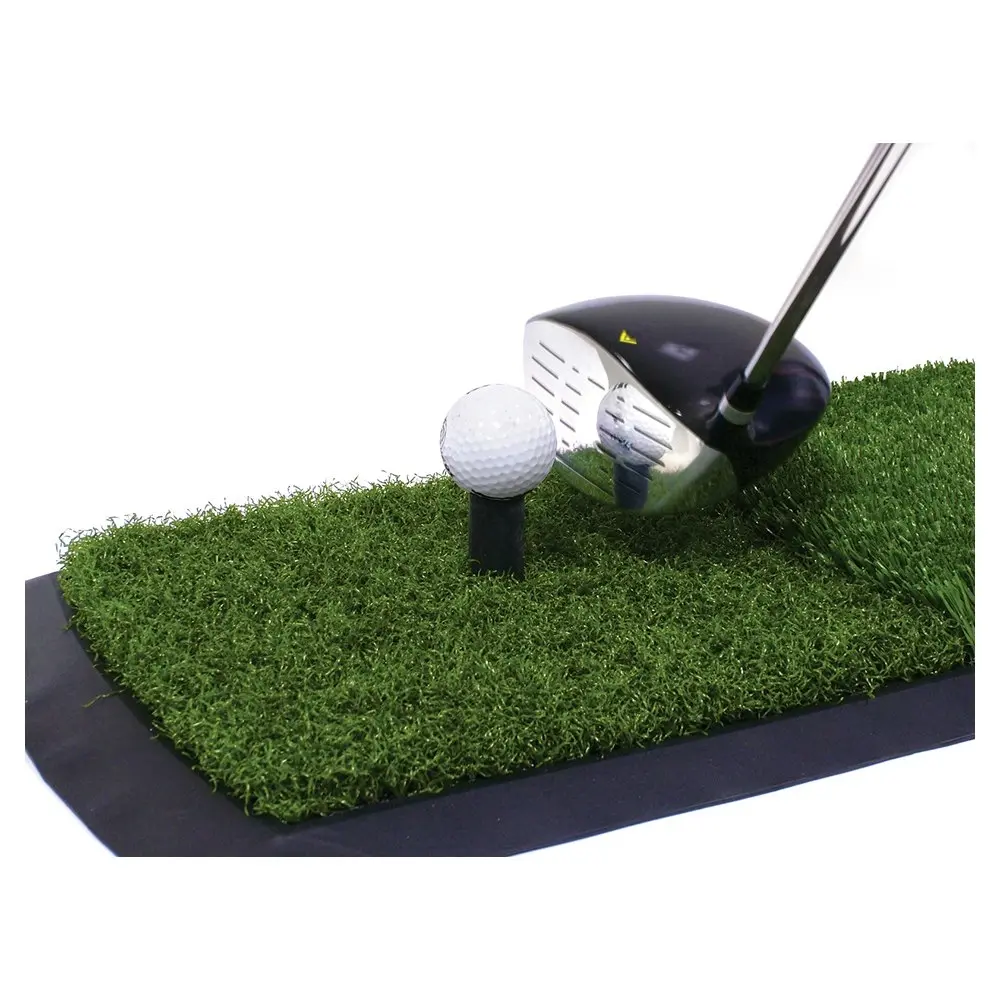 SKLZ 23.5in Golf Training Indoor/Outdoor Portable Grass Launch Pad/Tee Mat Set