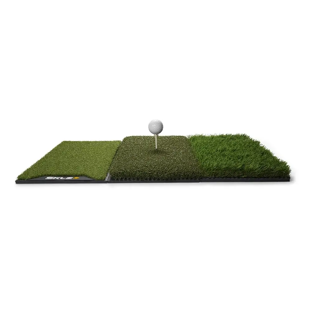 SKLZ 25x16in Pure Golf Practice 3 Lie Turf Outdoor Floor Hitting Mat Tri-Fold