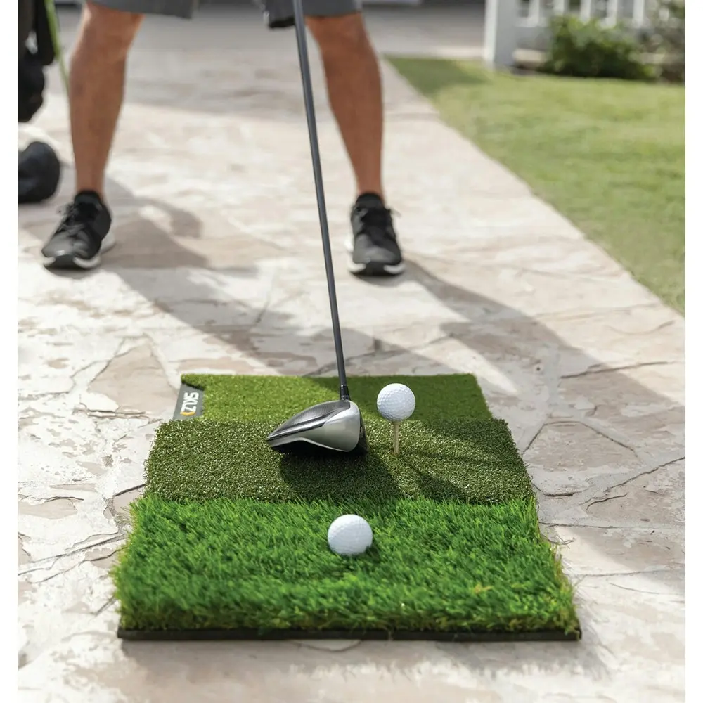 SKLZ 25x16in Pure Golf Practice 3 Lie Turf Outdoor Floor Hitting Mat Tri-Fold