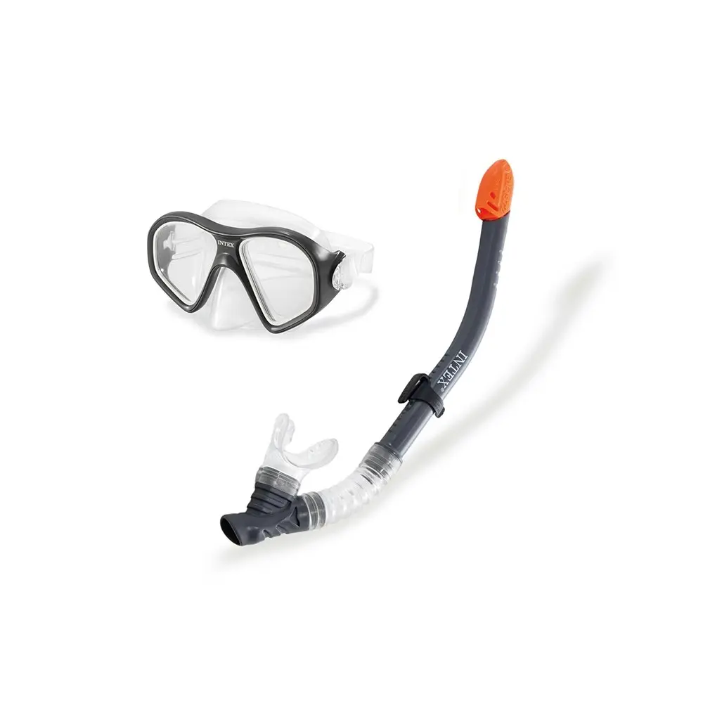 Intex Aqua Flow Sport Reef Rider Set Snorkel/Goggles/Swimming Fin 14y+ Black