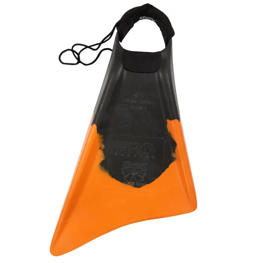 Makapuu Scuba Swimming Fin US 5-6.5 Small Rubber Training Flippers Black/Orange