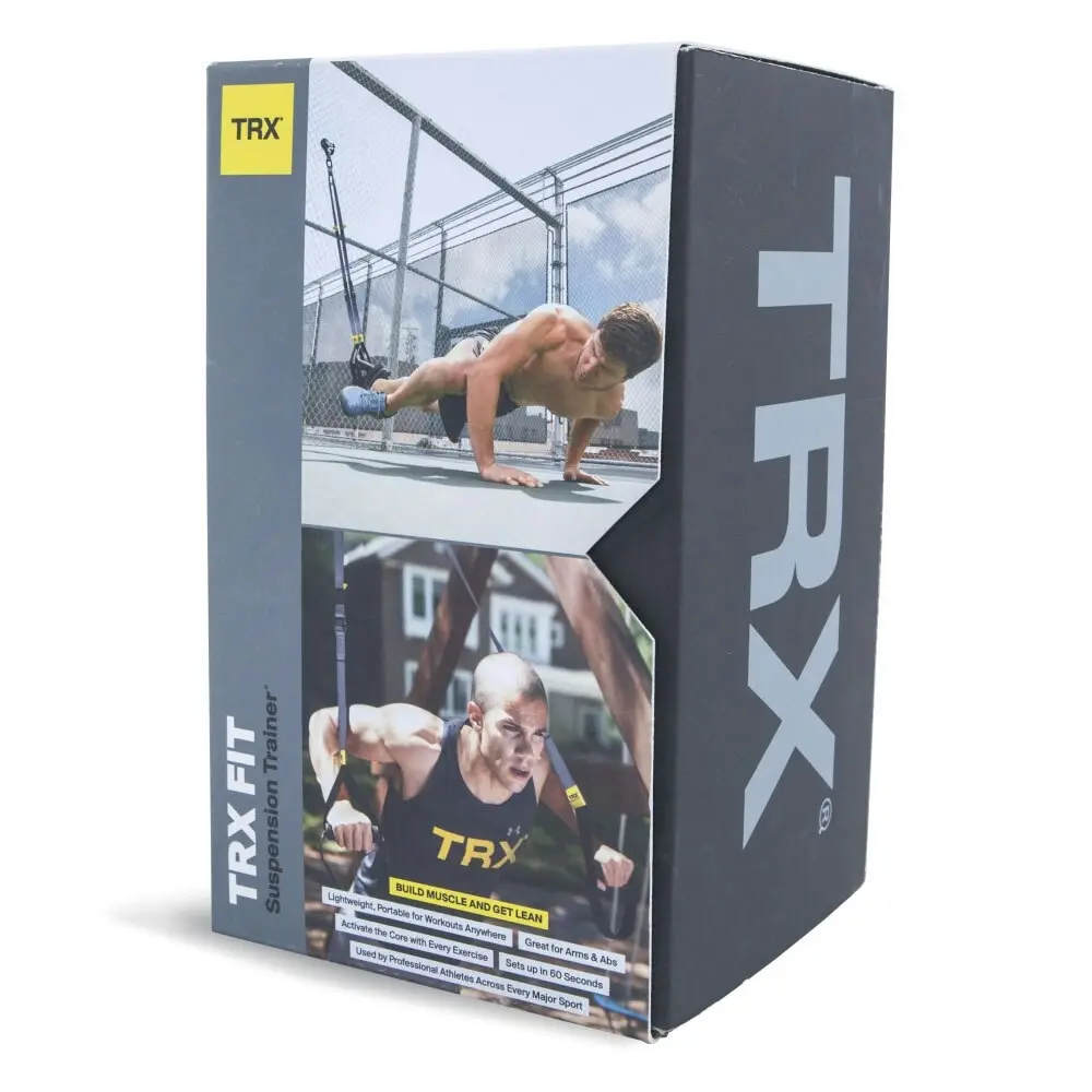 TRX Fit Suspension Trainer Home Exercise Kit w/ Straps/Door Anchor/Mesh Bag