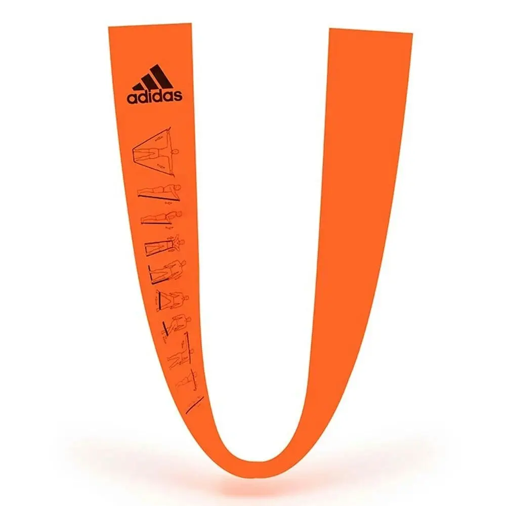 2pc Adidas Training Bands Latex Gym Fitness Strength Workout Exercise Orange/BL