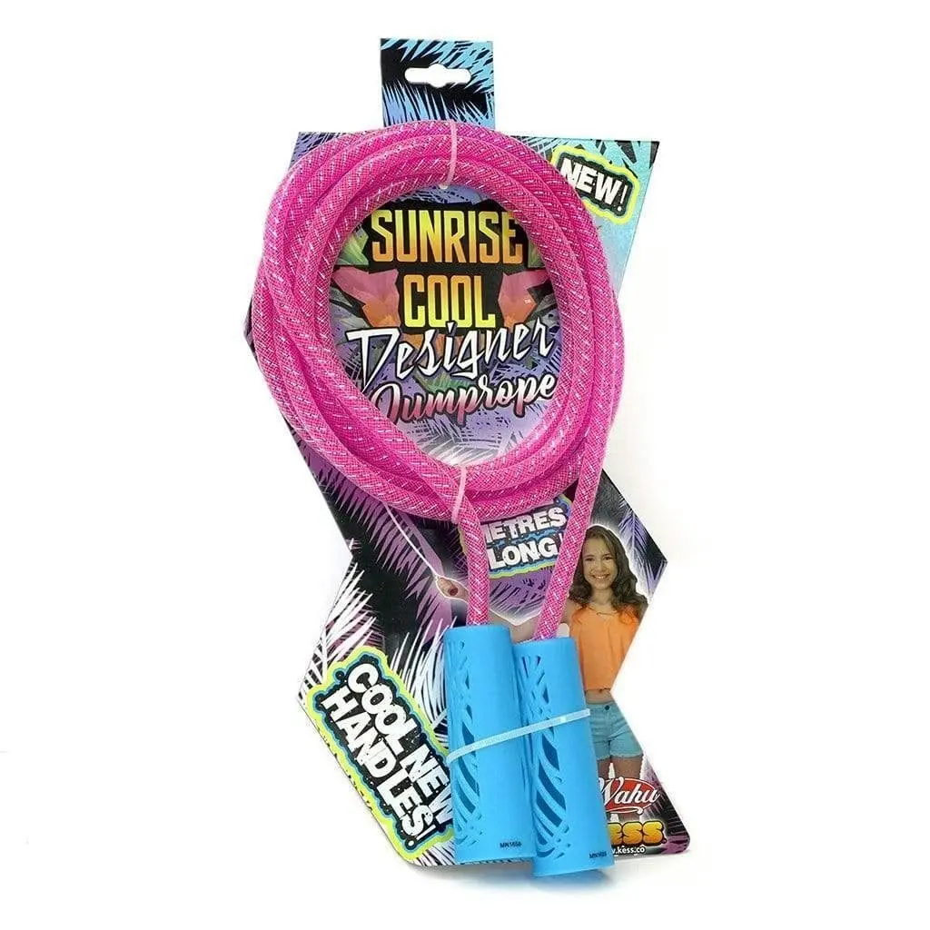 Wahu Kess Sunrise Cool Designer Jump/Skipping Rope Kids Game/Toy 6y+ Assorted