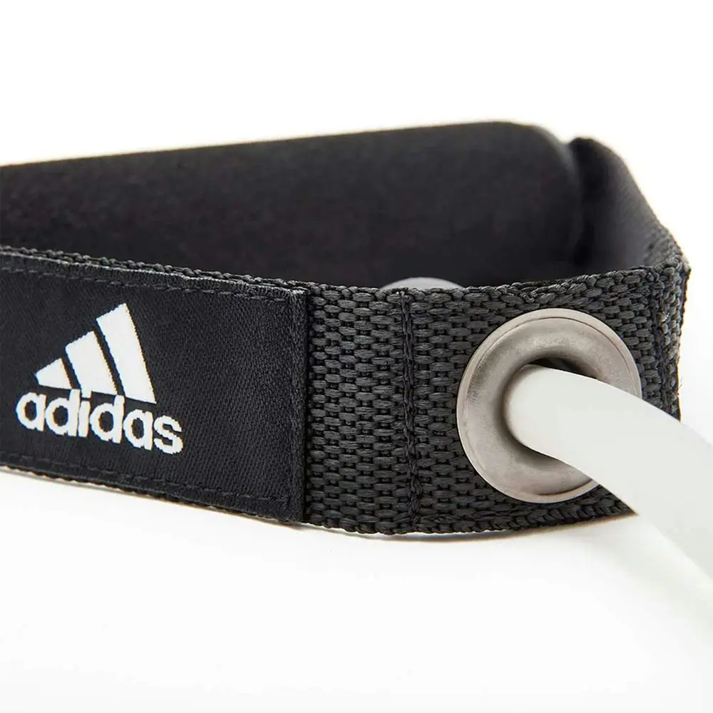 Adidas Resistance Tube Bands w/ Handles Level 1 Fitness/Exercise/Gym White