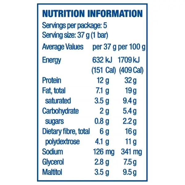 15pc Atkins Low Carb 37g Day Break Protein Bar Healthy Diet Snack Chocolate Chip